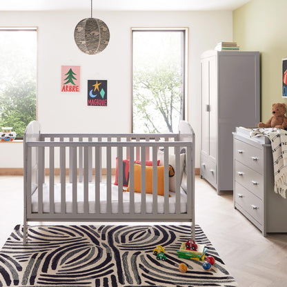 Babymore Aston 3 Piece Nursery Room Set - Grey-Dreamy Nursery