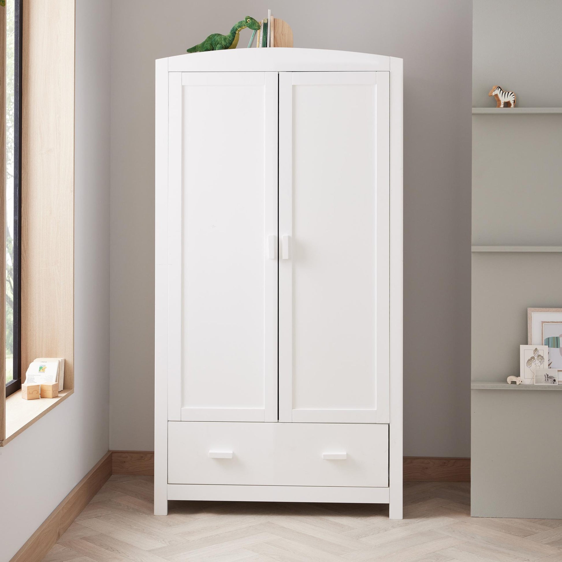 Babymore Aston 3 Piece Nursery Room Set - White-Dreamy Nursery