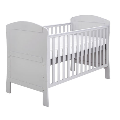 Babymore Aston Drop Side Cot Bed – Grey-Dreamy Nursery