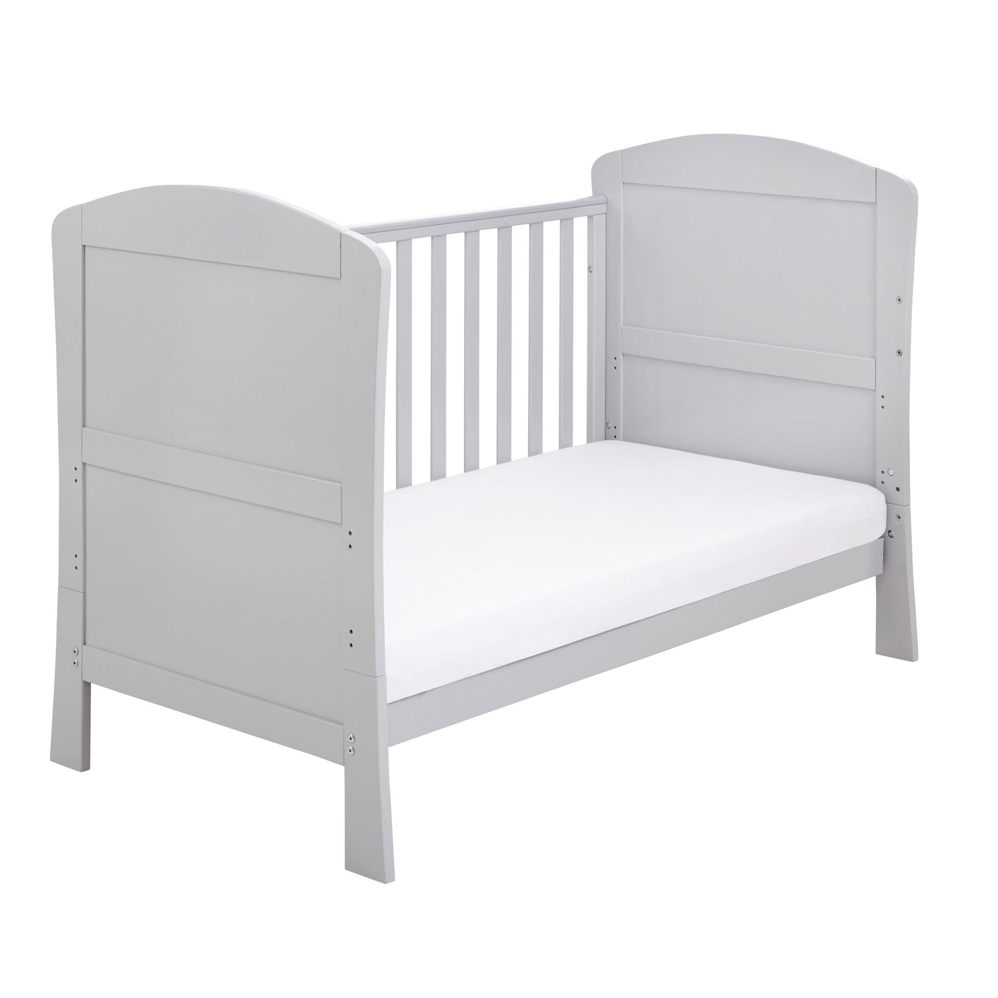 Babymore Aston Drop Side Cot Bed – Grey-Dreamy Nursery