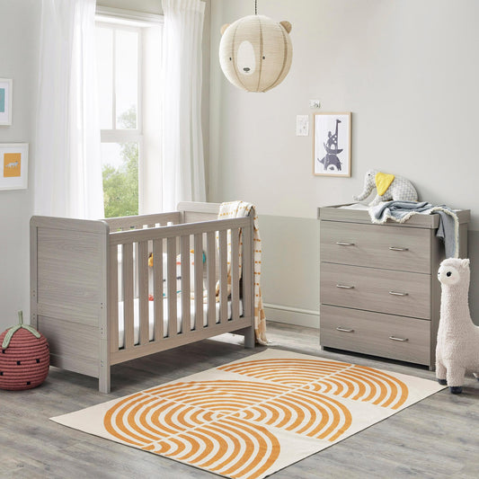 Babymore Caro Mini 2 Piece Room Set - Grey Wash-Dreamy Nursery
