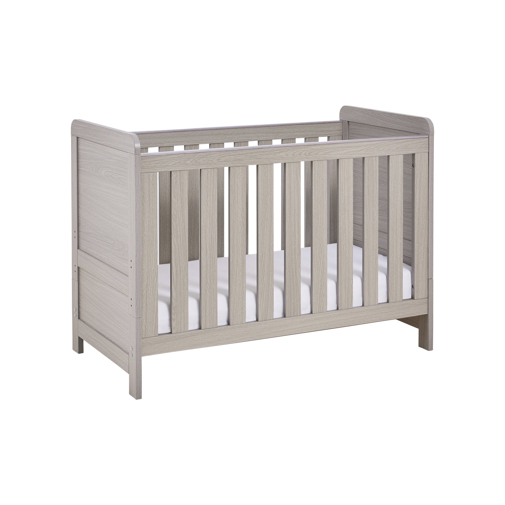 Babymore Caro Mini Cot Bed - Grey Wash-Dreamy Nursery