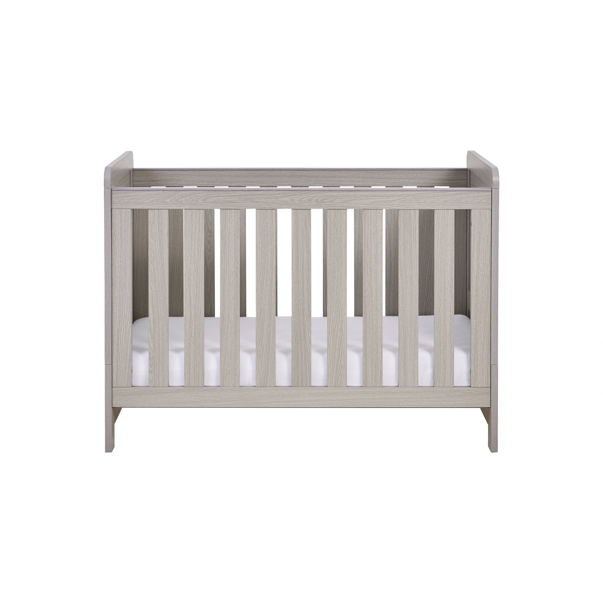 Babymore Caro Mini Cot Bed - Grey Wash-Dreamy Nursery