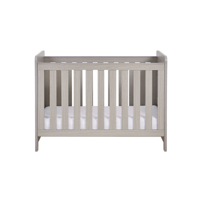 Babymore Caro Mini Cot Bed - Grey Wash-Dreamy Nursery
