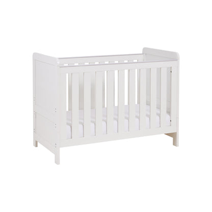 Babymore Caro Mini Cot Bed - White Wash-Dreamy Nursery