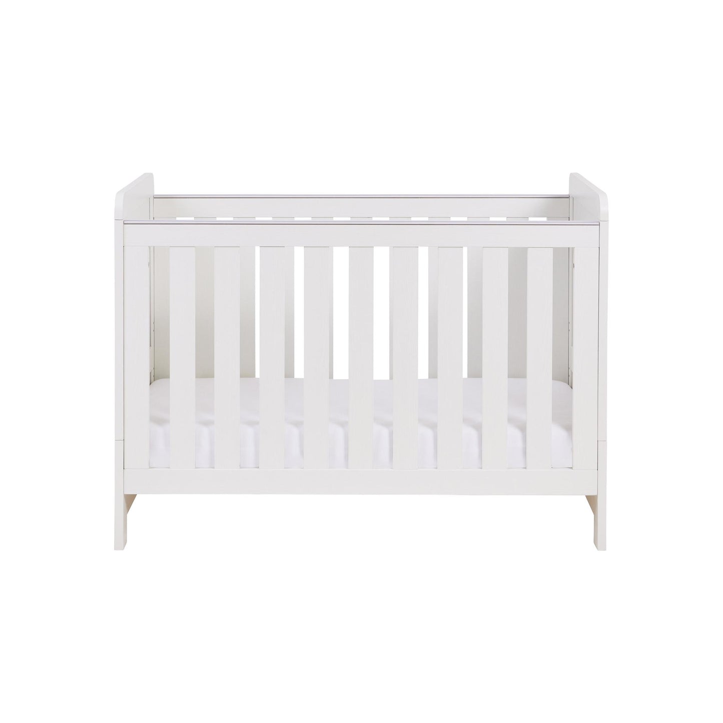 Babymore Caro Mini Cot Bed - White Wash-Dreamy Nursery