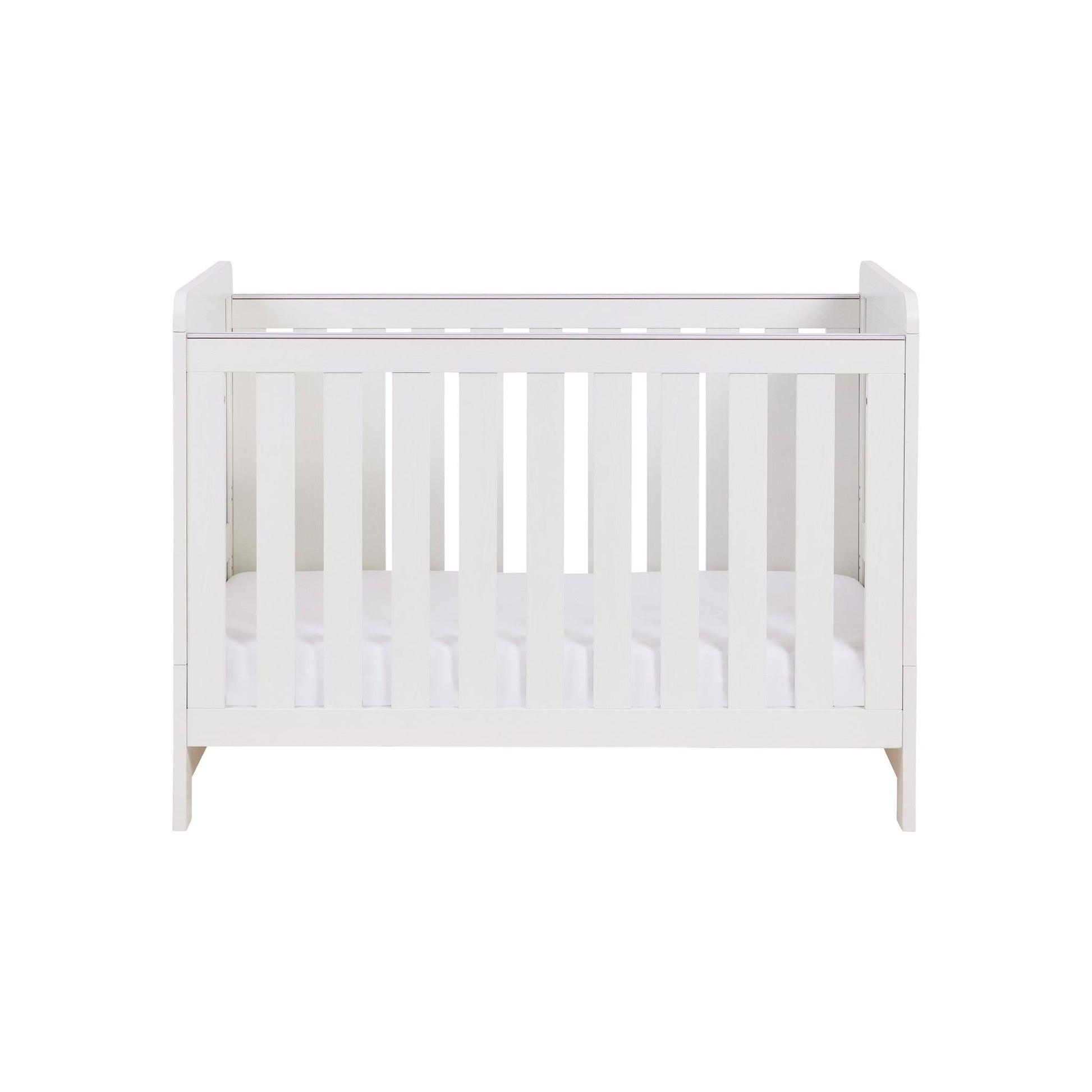 Babymore Caro Mini Cot Bed - White Wash-Dreamy Nursery