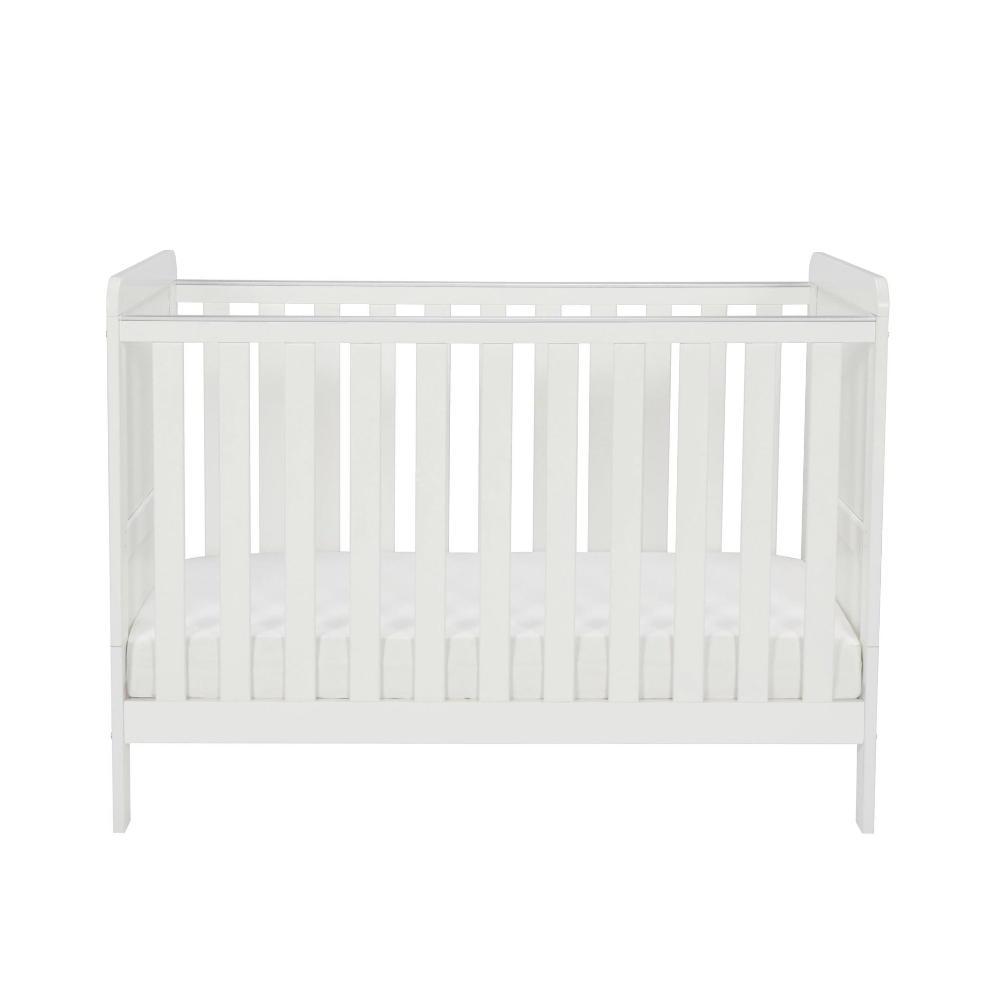 Babymore Caro Urban Mini Cot Bed - White-Dreamy Nursery
