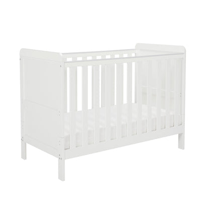 Babymore Caro Urban Mini Cot Bed - White-Dreamy Nursery