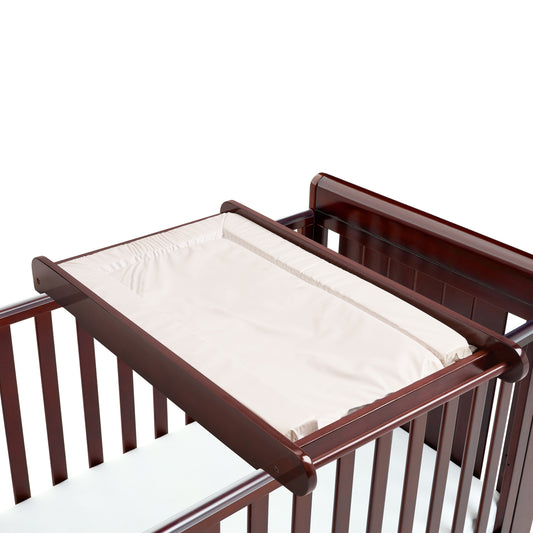 Babymore Cot Top Changer - Brown-Dreamy Nursery