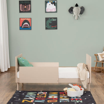 Babymore Dante Mini Cot Bed - Natural-Dreamy Nursery