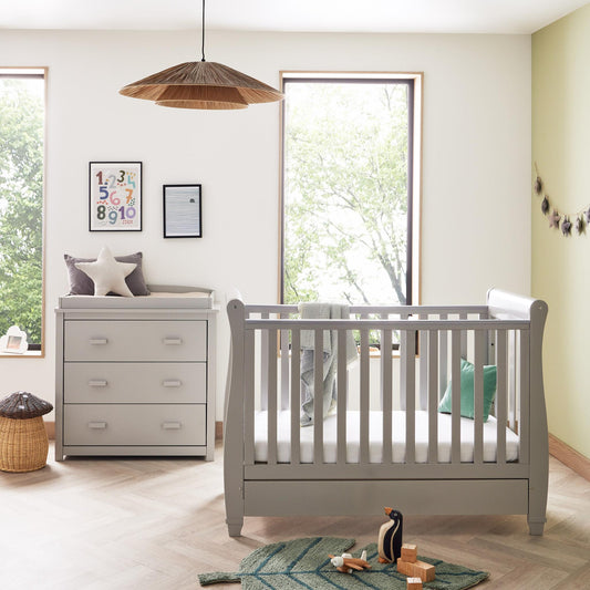 Babymore Eva Mini 2 Piece Nursery Room Set - Grey-Dreamy Nursery