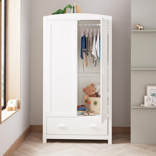 Babymore Eva Mini 3 Piece Nursery Room Set - White-Dreamy Nursery