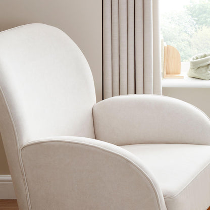 Babymore Freya Nursing Chair with Footstool – Cream-Dreamy Nursery