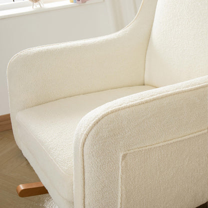 Babymore Ida Nursing Chair with Footstool – Bouclé-Dreamy Nursery