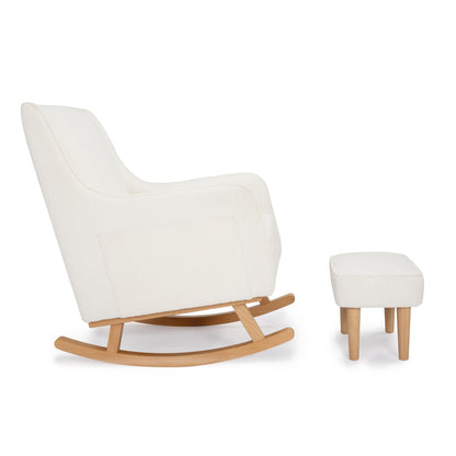 Babymore Ida Nursing Chair with Footstool – Bouclé-Dreamy Nursery