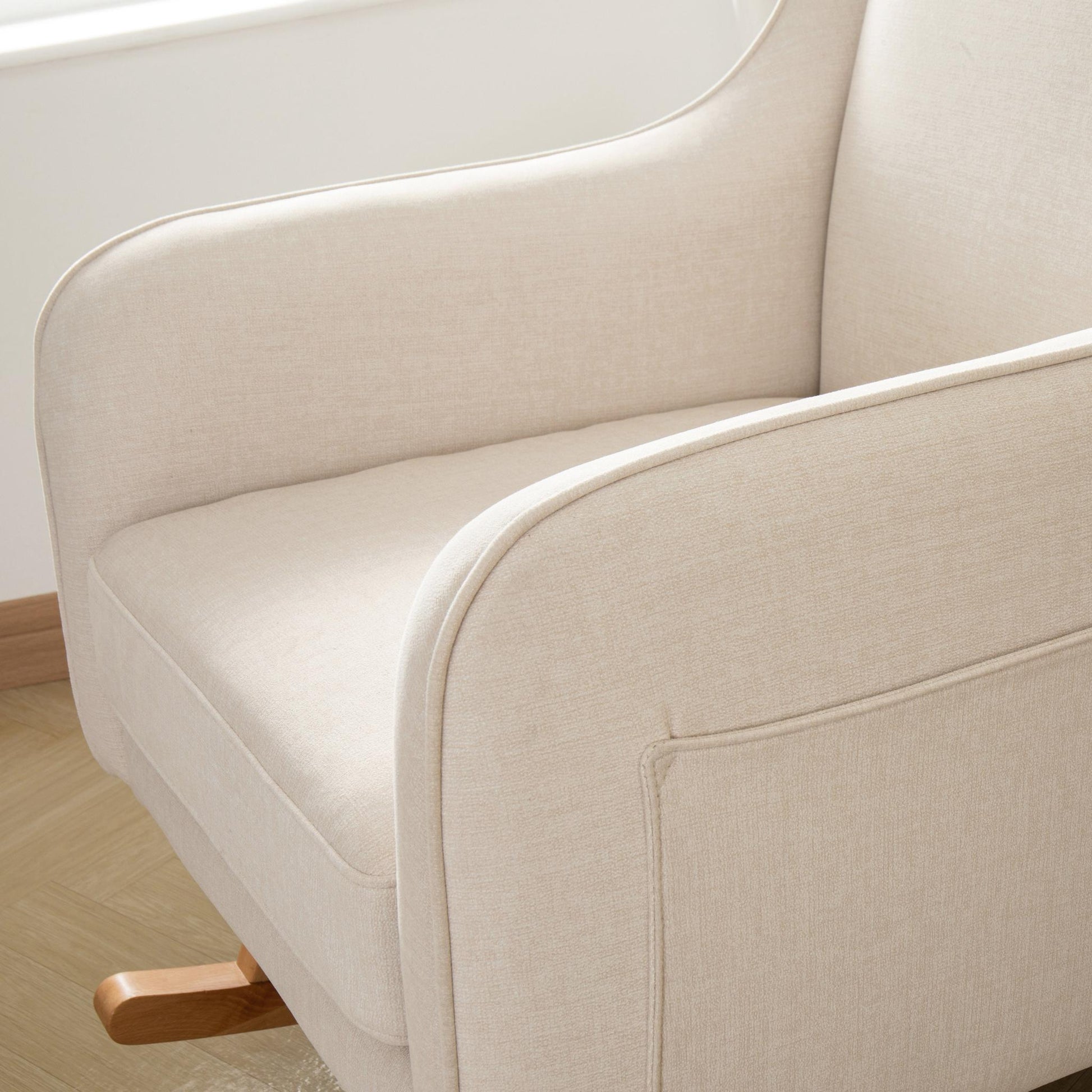 Babymore Ida Nursing Chair with Footstool – Ivory-Dreamy Nursery