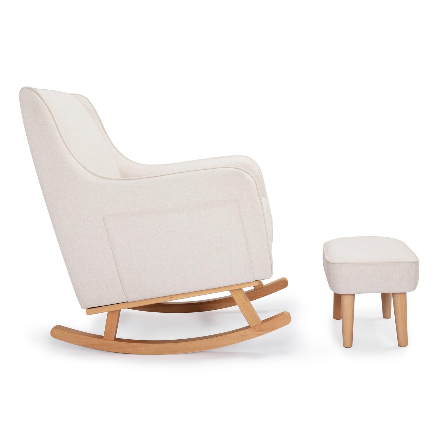 Babymore Ida Nursing Chair with Footstool – Ivory-Dreamy Nursery