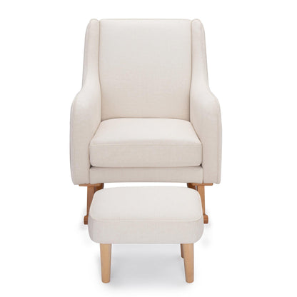 Babymore Ida Nursing Chair with Footstool – Ivory-Dreamy Nursery