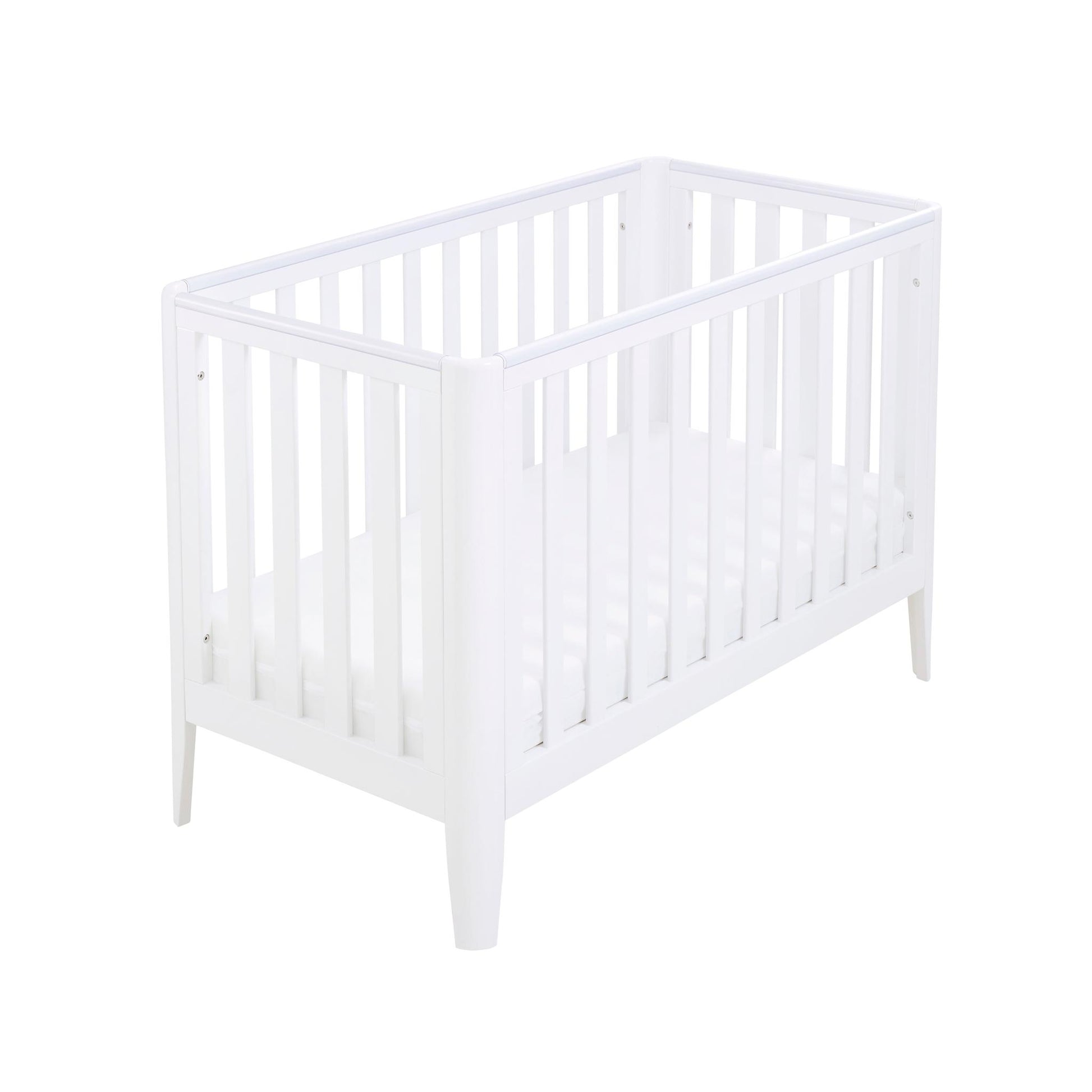Babymore Iris Cot Bed – White-Dreamy Nursery
