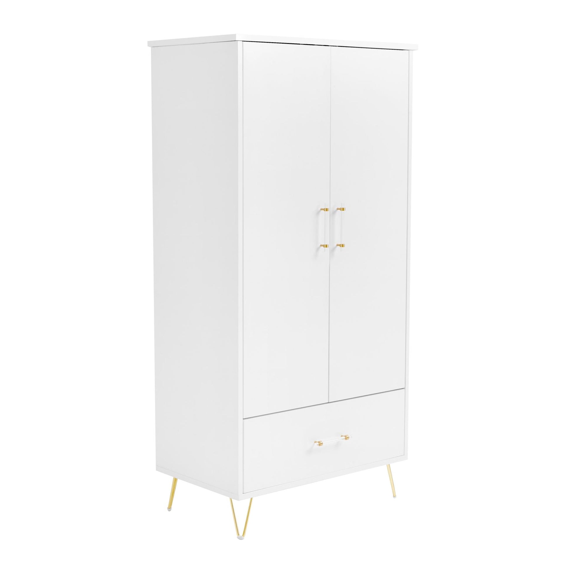 Babymore Kimi Acrylic 3 Piece Nursery Room Set - White-Dreamy Nursery