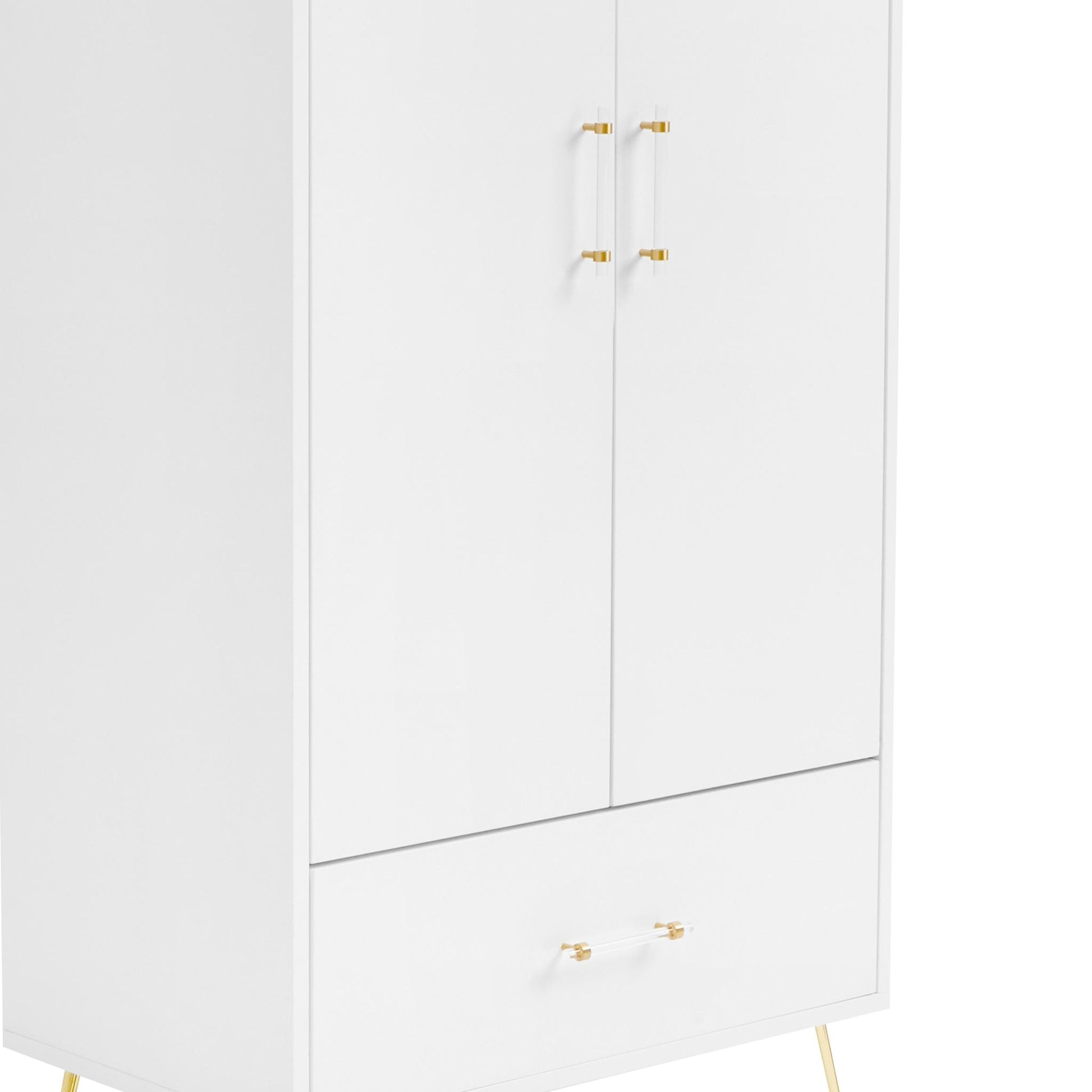 Babymore Kimi Acrylic 3 Piece Nursery Room Set - White-Dreamy Nursery