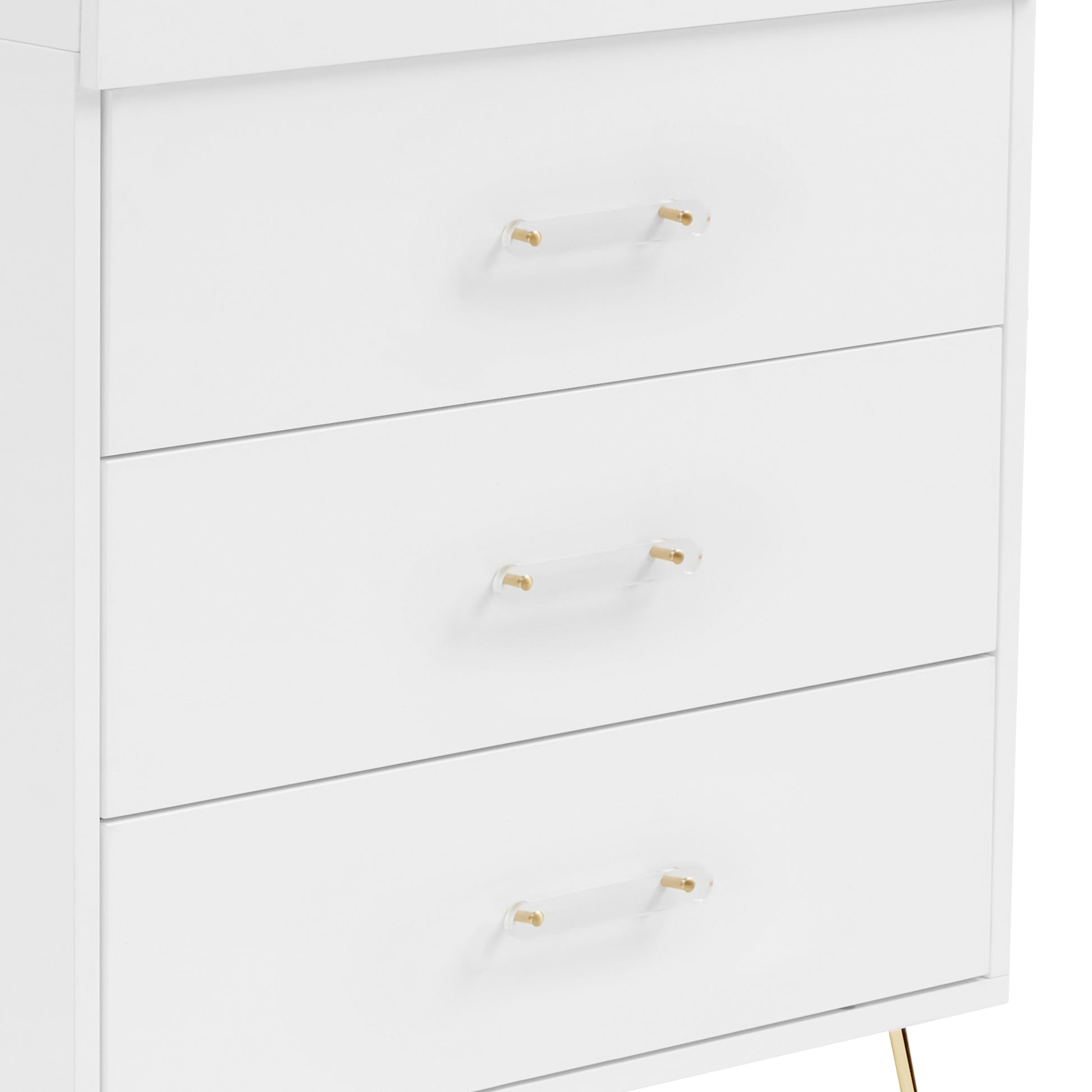 Babymore Kimi Acrylic 3 Piece Nursery Room Set - White-Dreamy Nursery