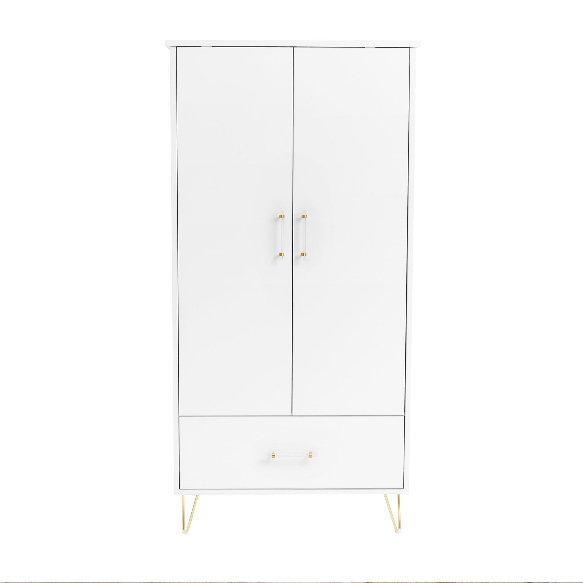 Babymore Kimi Acrylic 3 Piece Nursery Room Set - White-Dreamy Nursery