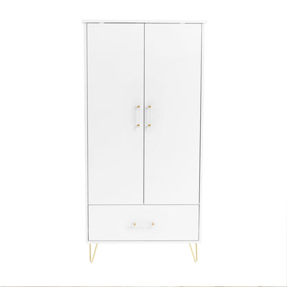 Babymore Kimi Acrylic 3 Piece Nursery Room Set - White-Dreamy Nursery