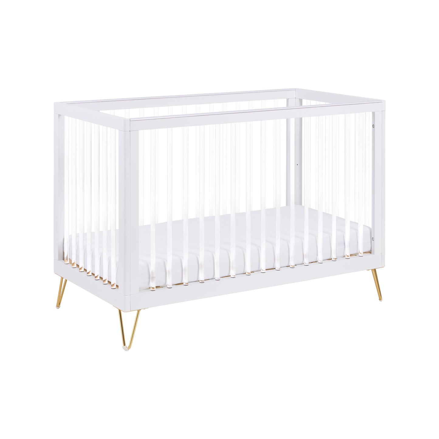 Babymore Kimi Mini Cot Bed - Acrylic-Dreamy Nursery