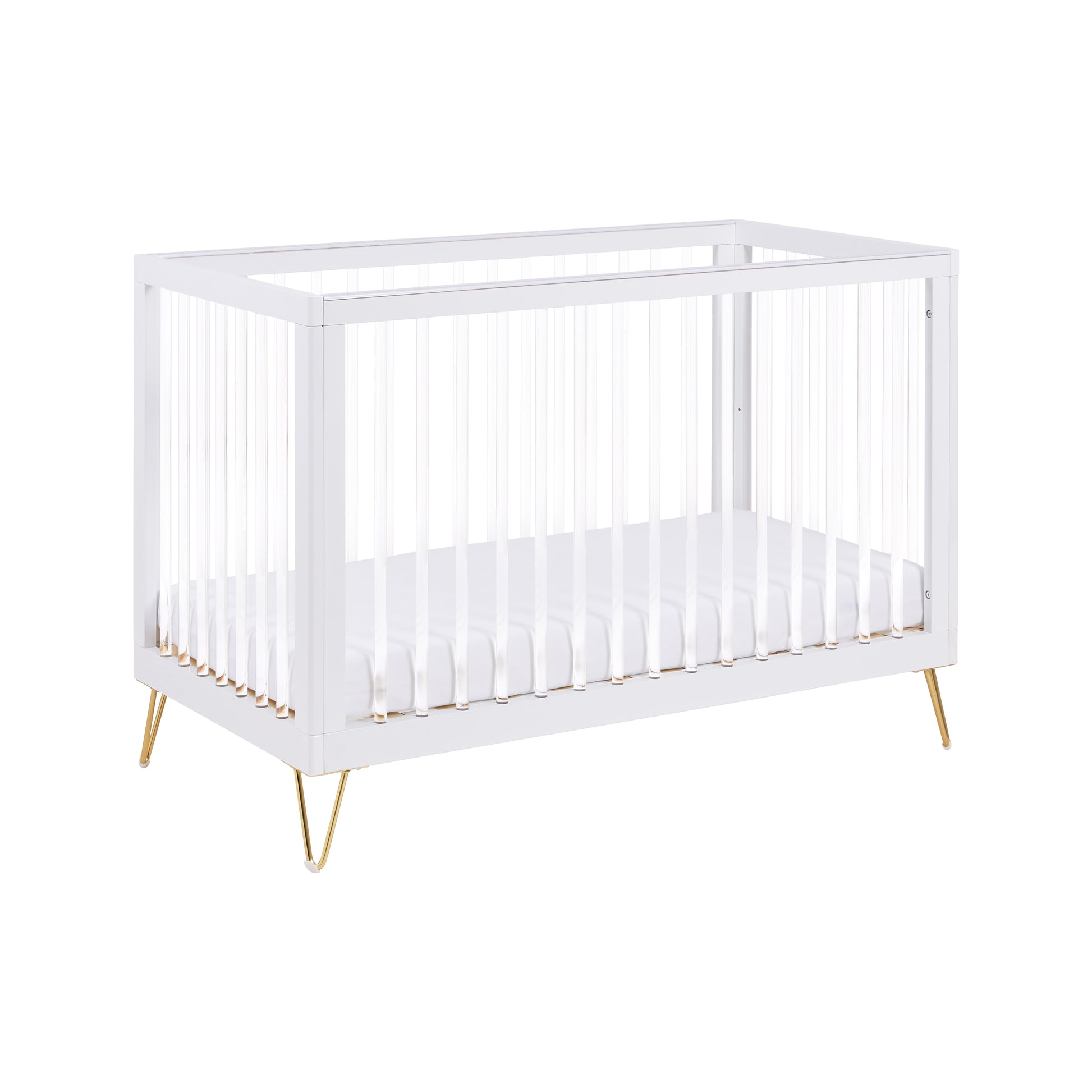 Babymore Kimi Mini Cot Bed - Acrylic-Dreamy Nursery