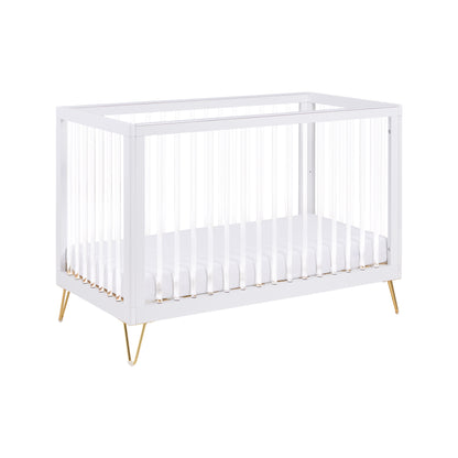 Babymore Kimi Mini Cot Bed - Acrylic-Dreamy Nursery