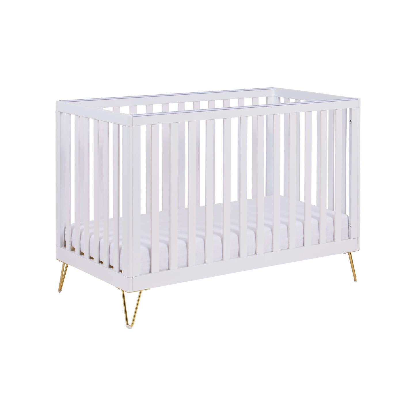 Babymore Kimi Mini Cot Bed - White-Dreamy Nursery