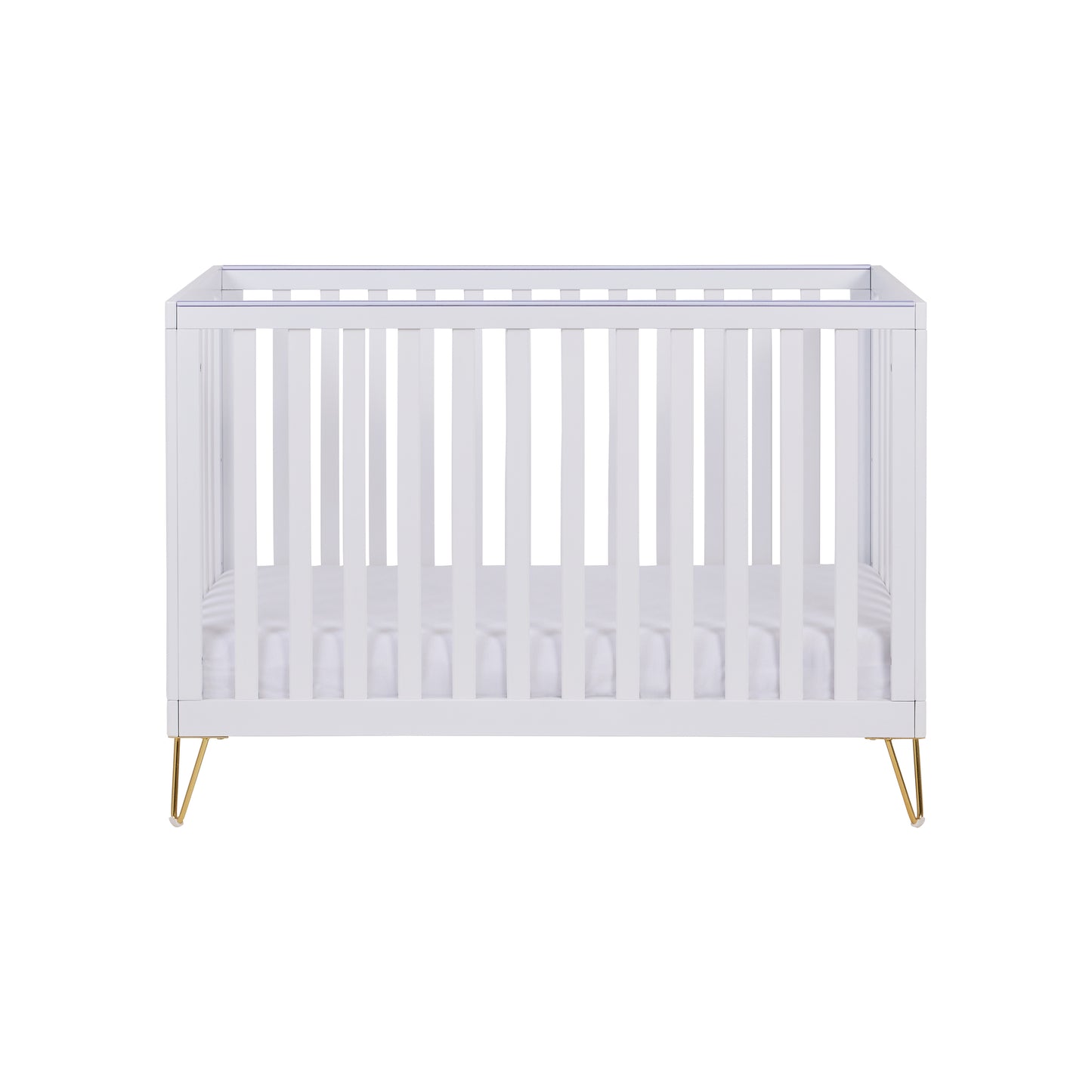 Babymore Kimi Mini Cot Bed - White-Dreamy Nursery