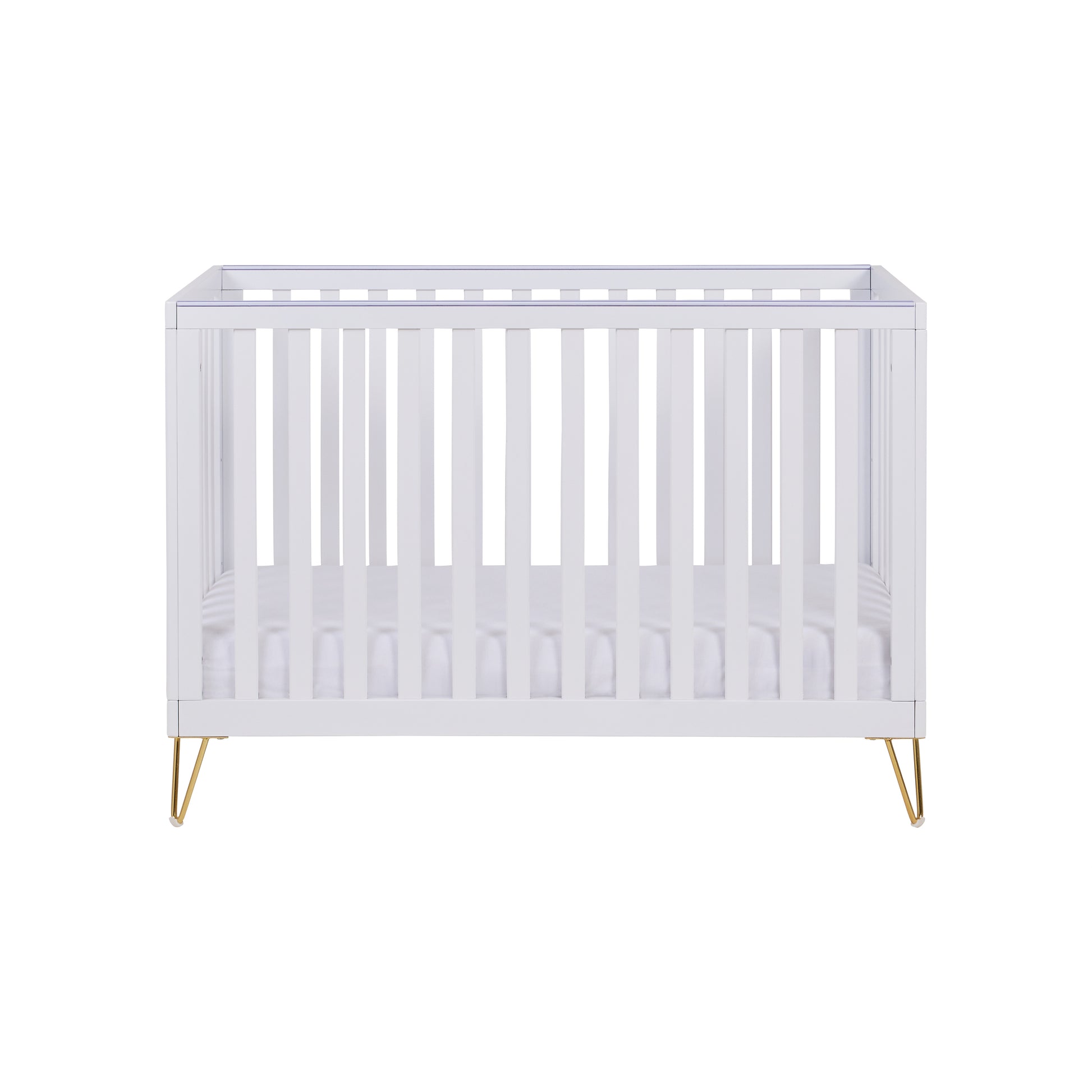 Babymore Kimi Mini Cot Bed - White-Dreamy Nursery