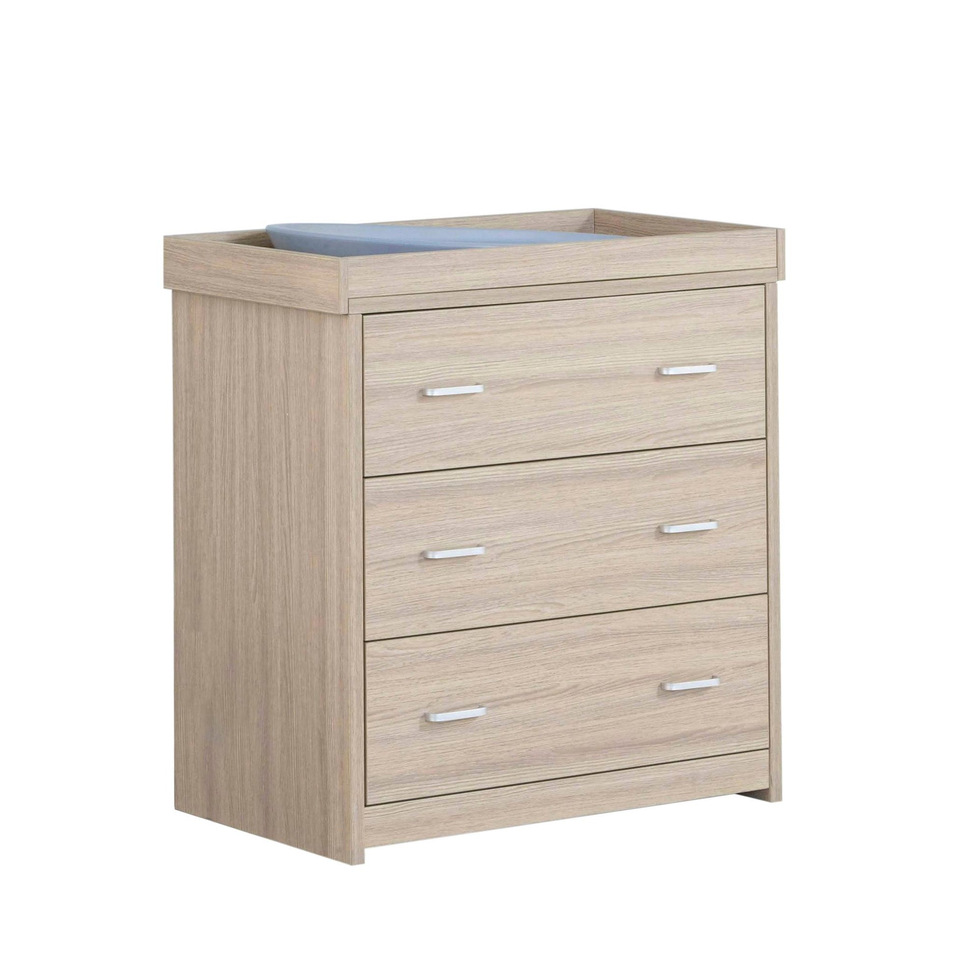 Babymore Luno Veni Nursery Chest Changer - Oak-Dreamy Nursery