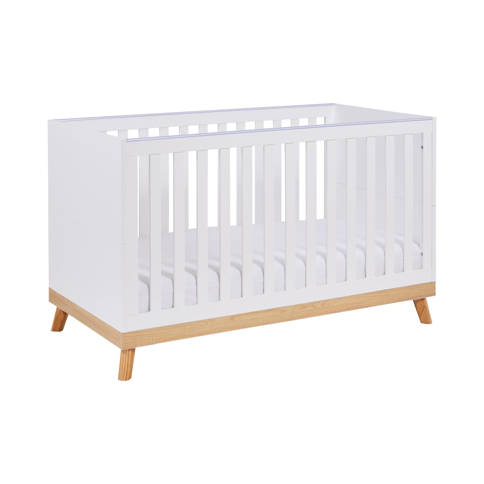 Babymore Mona Cot Bed – White-Dreamy Nursery