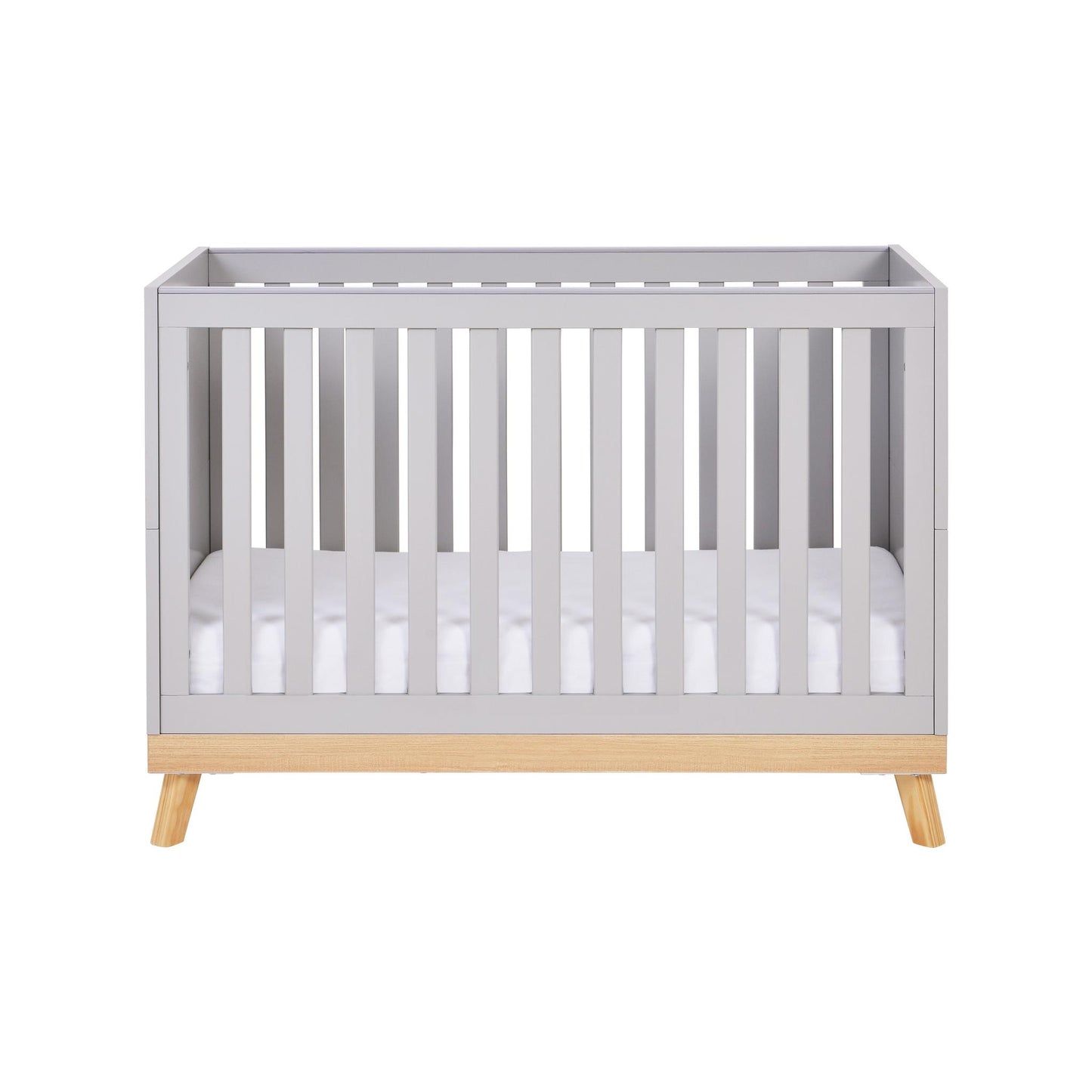 Babymore Mona Mini Cot Bed - Grey-Dreamy Nursery