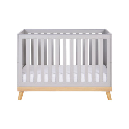 Babymore Mona Mini Cot Bed - Grey-Dreamy Nursery