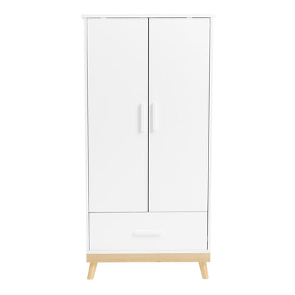 Babymore Mona Nursery Wardrobe - White-Dreamy Nursery