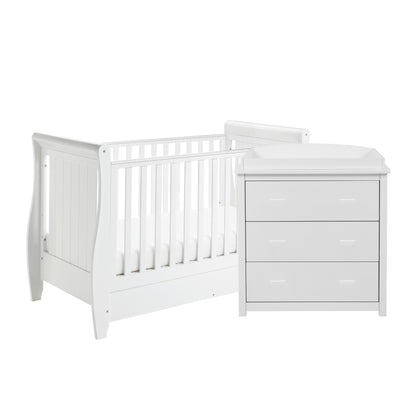 Babymore Stella 2 Piece Nursery Room Set - White-Dreamy Nursery