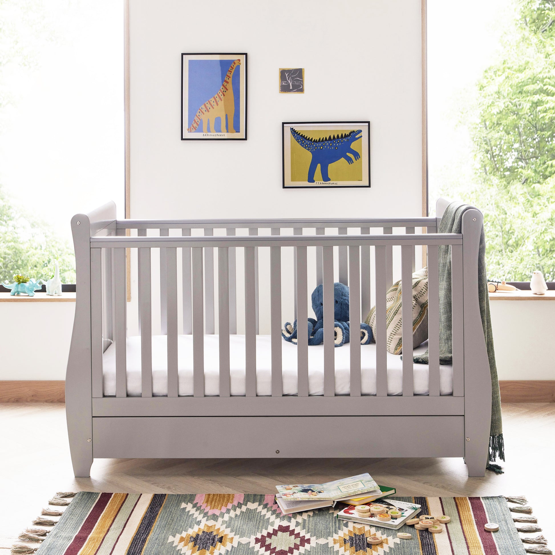 Babymore Stella 3 Piece Nursery Room Set - Grey-Dreamy Nursery