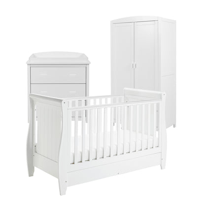 Babymore Stella 3 Piece Nursery Room Set - White-Dreamy Nursery