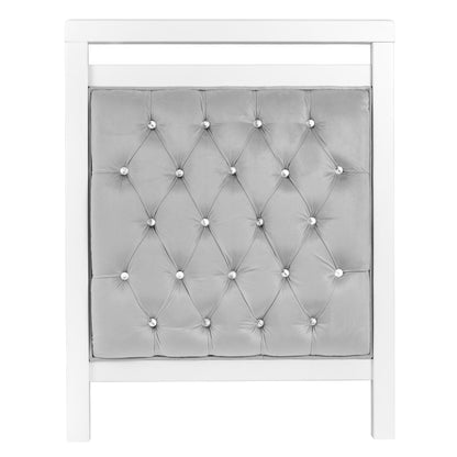 Babymore Velvet Deluxe 3 Piece Nursery Room Set - White-Dreamy Nursery