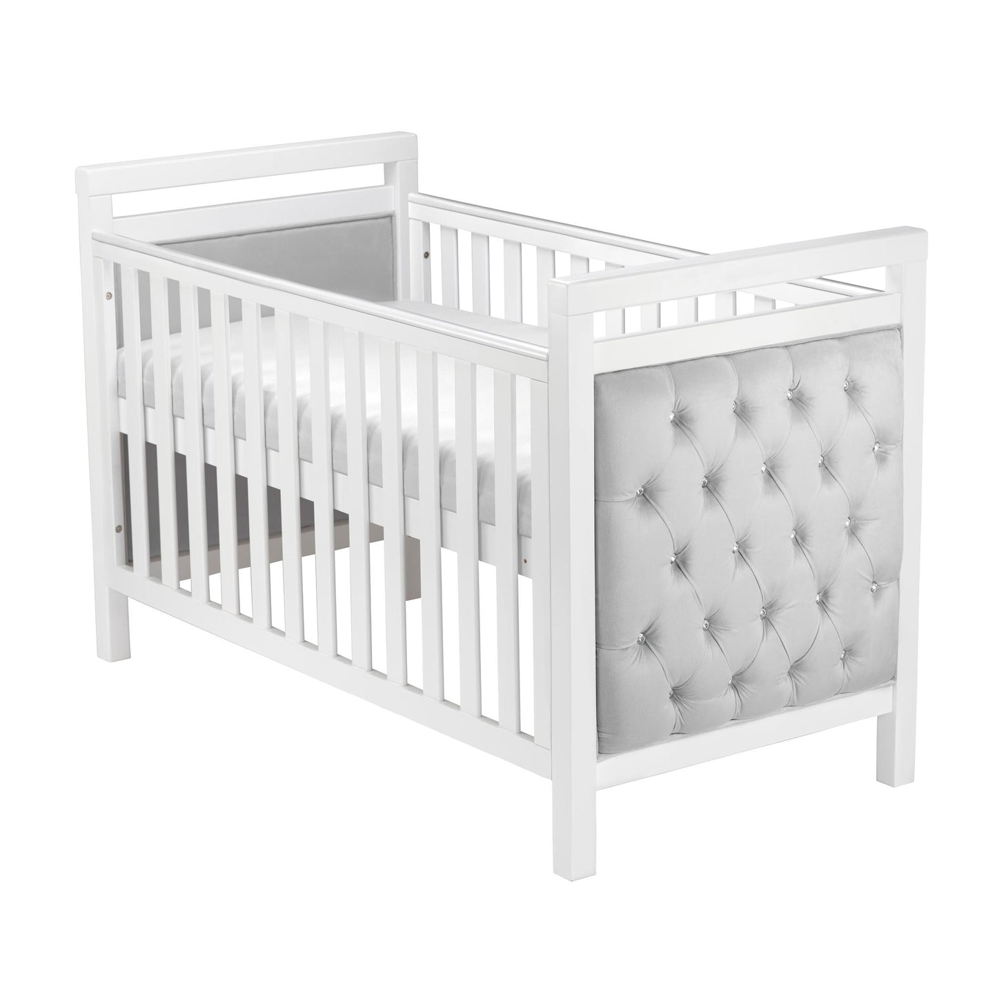 Babymore Velvet Deluxe 3 Piece Nursery Room Set - White-Dreamy Nursery