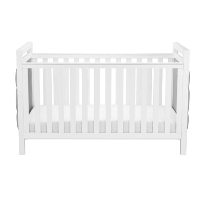 Babymore Velvet Deluxe 3 Piece Nursery Room Set - White-Dreamy Nursery