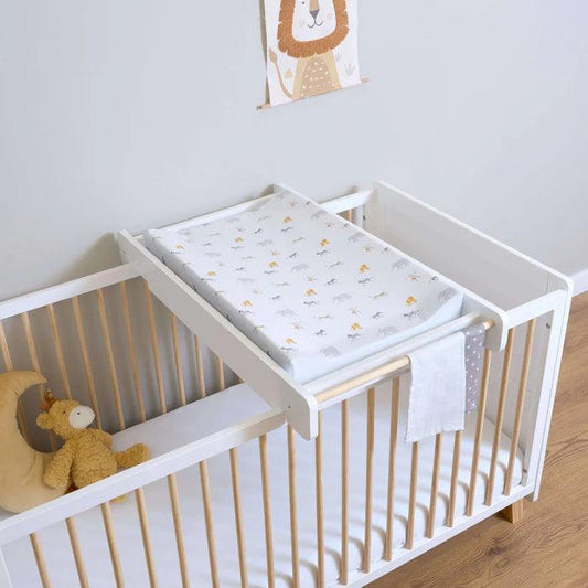 Clair De Lune Essentials Cot Top Changer - White-Dreamy Nursery