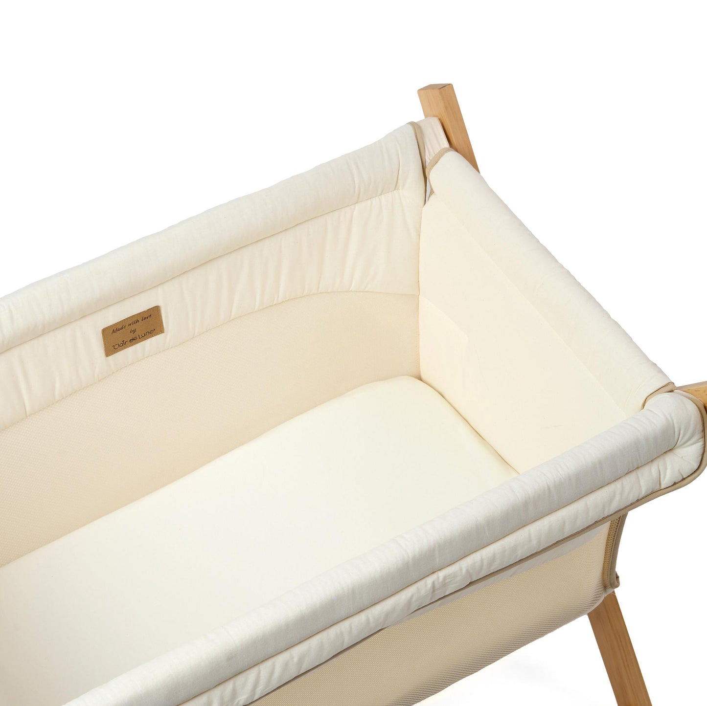 Clair De Lune Organic Folding Crib - Cream-Dreamy Nursery