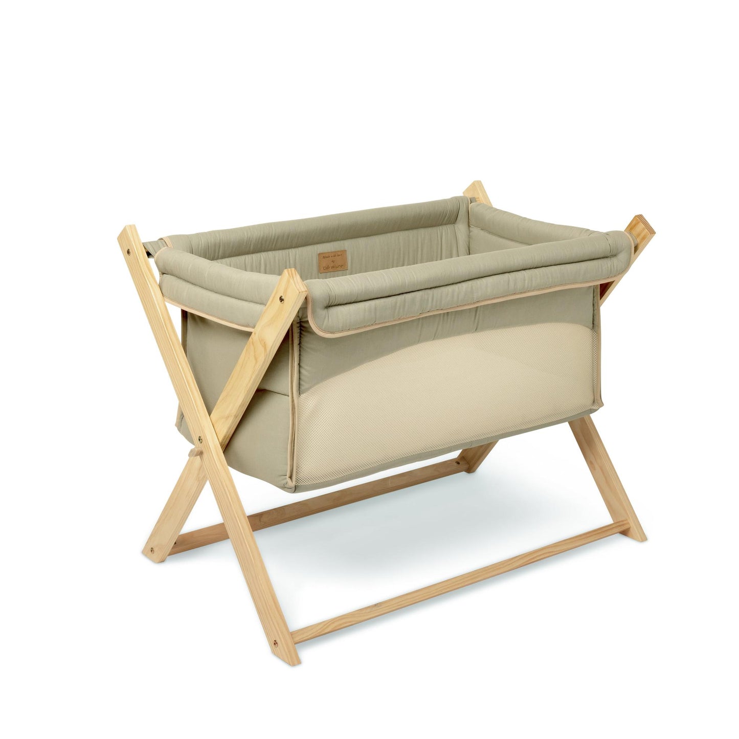 Clair De Lune Organic Folding Crib - Sage-Dreamy Nursery