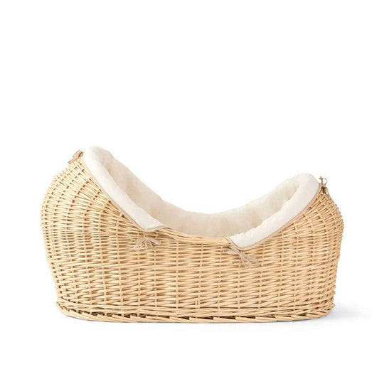 Clair De Lune Organic Natural Noah Pod® (with Deluxe Rocking Stand) - Natural Cream-Dreamy Nursery